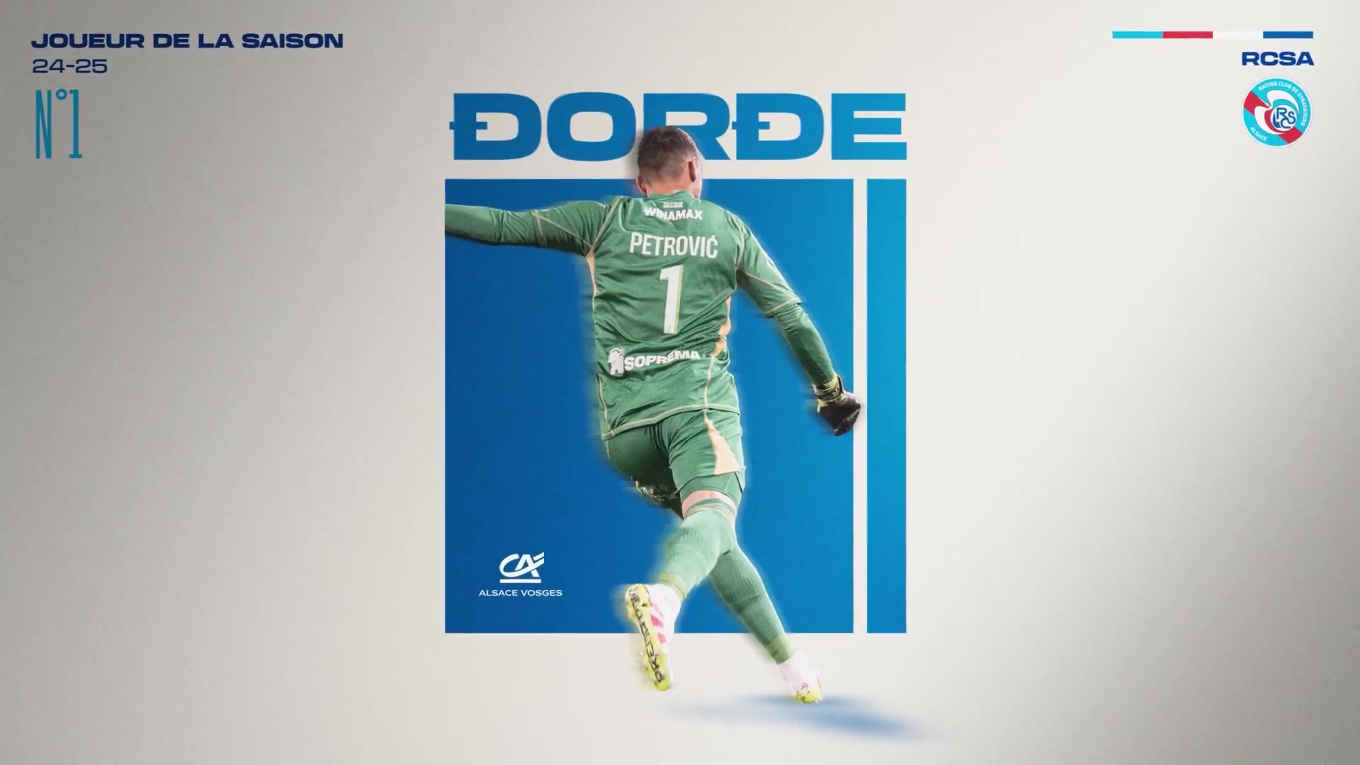 31场丢38球！蓝军外租门将佩特洛维奇当选斯特拉斯堡赛季最佳球员